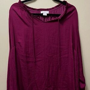 Liz Claiborne Rich Burgundy Blouse